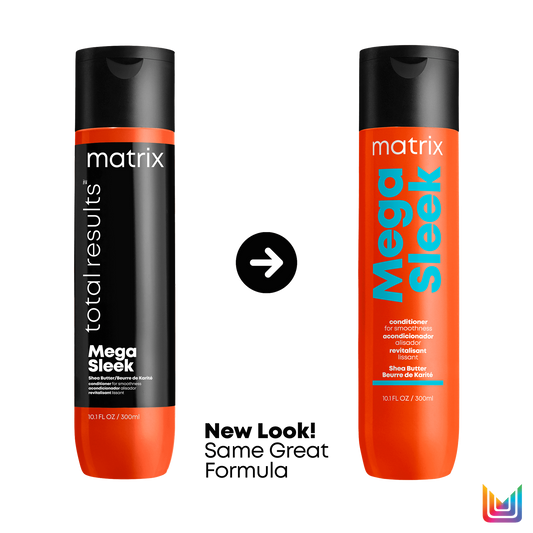 Matrix Total Results Mega Sleek Shampoo – Anti-Frizz Smoothing Shampoo with Shea Butter