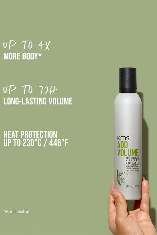 KMS AddVolume Styling Foam – 300ml — official KMS product image 3