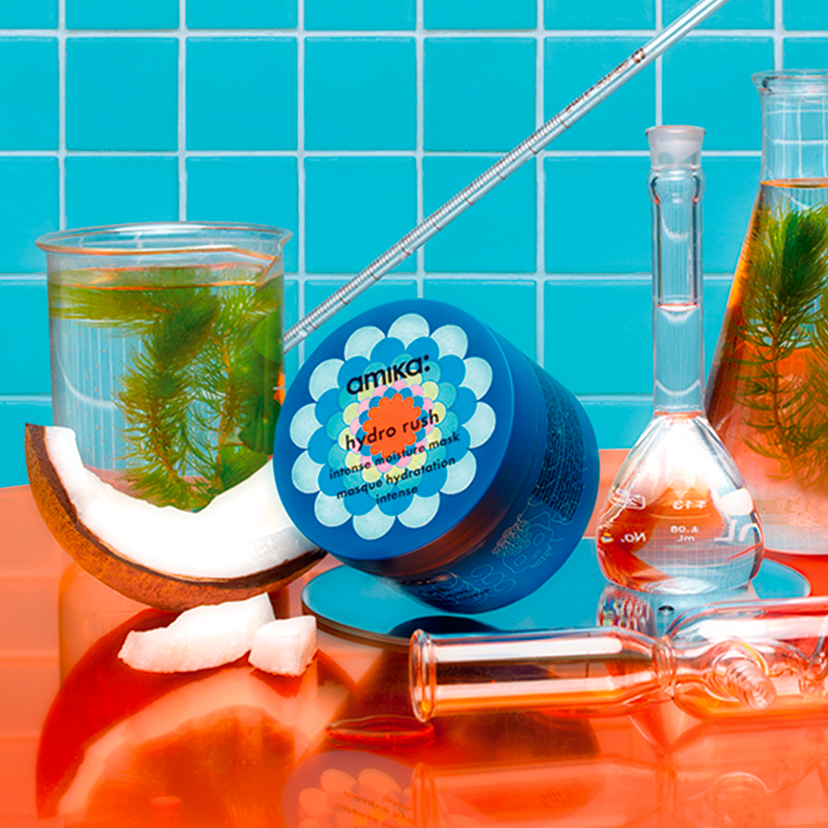 Amika Hydro Rush – Intense Moisture Hair Mask with Hyaluronic Acid 250 ml