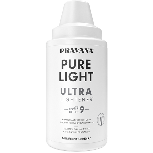 Eclaircissant Pure Light Ultra — pot blanc 453 g, etiquette de face, fond blanc