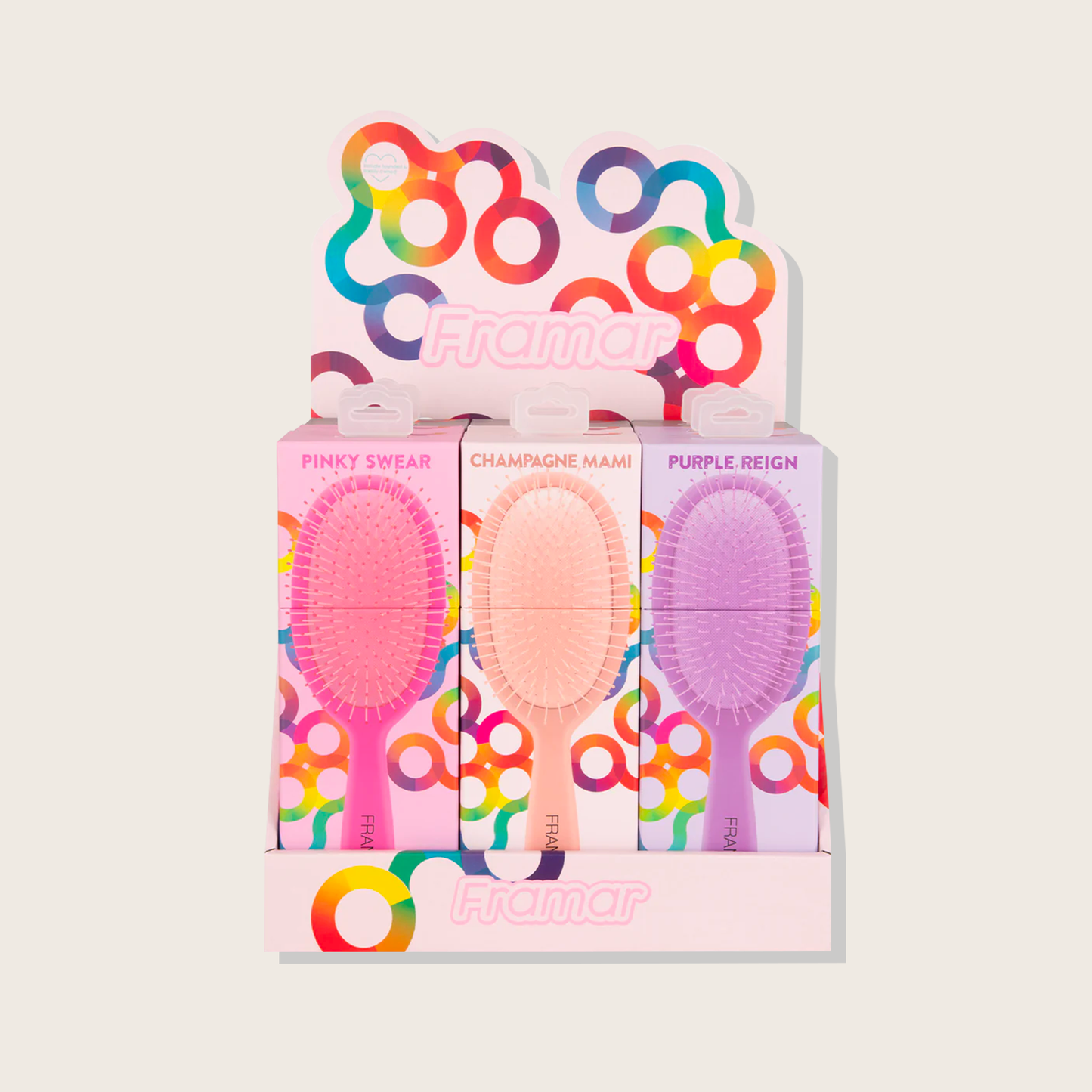 Présentoir brosse démêlante – 9 unités