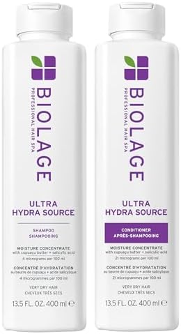 Biolage Ultra HydraSource Shampoo & Conditioner for Very Dry Hair, Paraben & Silicone-Free, Vegan