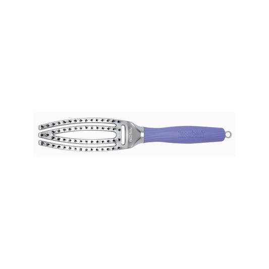 Olivia Garden Fingerbrush Combo detangling brush, small, curved and vented with two bristle types