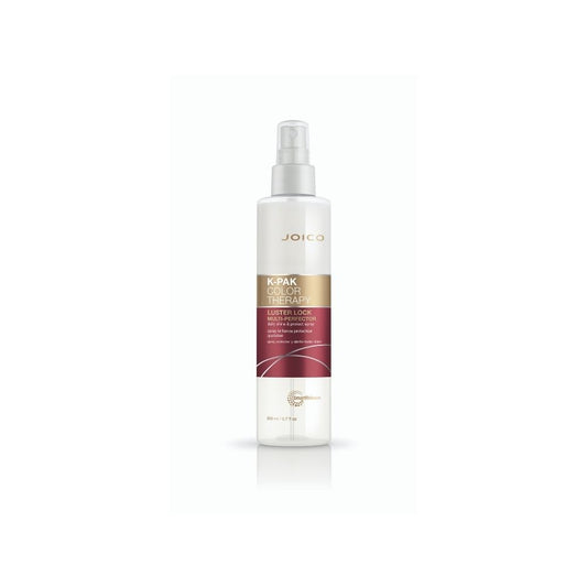 Joico Luster Lock Multi-Perfector Daily Shine & Protect Spray — leave-in spray bottle, front label, plain white background