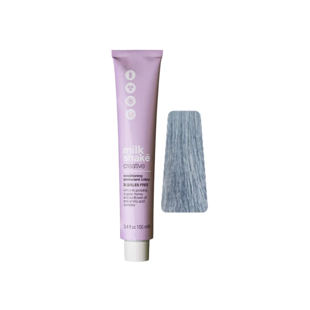 milk_shake Creative Permanent Colour Silver 100 ml tube with swatch