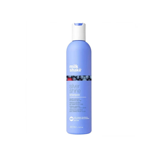 milk_shake Silver Shine Shampoo & Conditioner Duo — 300 ml shampoo component packshot, plain white background