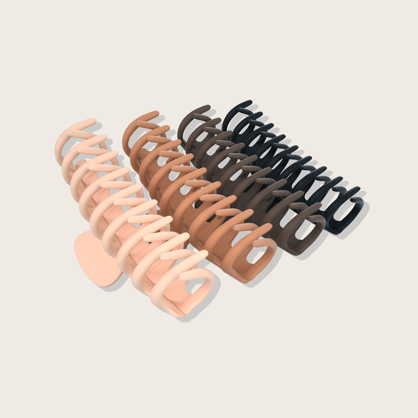 Pinces Claw couleur neutre – 4/pqt