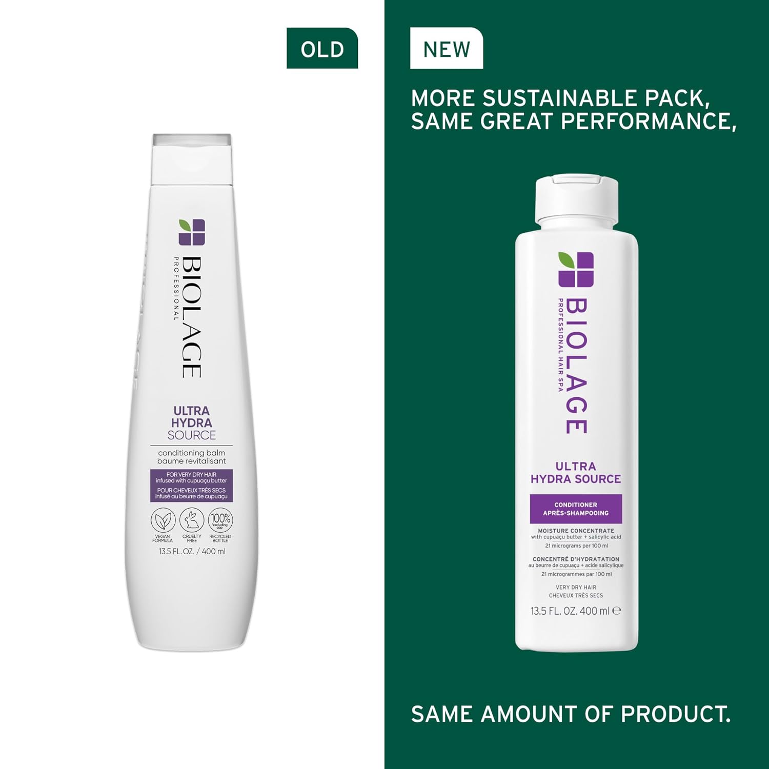 Biolage Ultra HydraSource Shampoo & Conditioner for Very Dry Hair, Paraben & Silicone-Free, Vegan