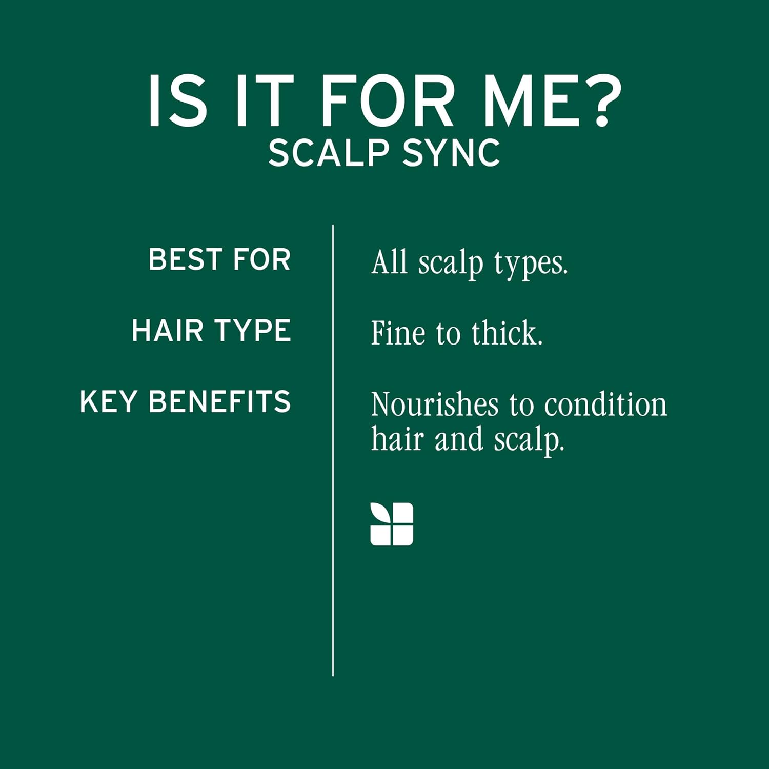 Biolage Scalp Sync Conditioner β Lightweight, Vegan, Paraben-Free Scalp Care for All Hair Types