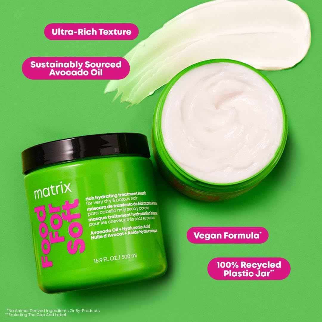 Matrix Food For Soft Rich Hydrating Treatment Mask – Deep Moisture Repair for Dry & Porous Hair
