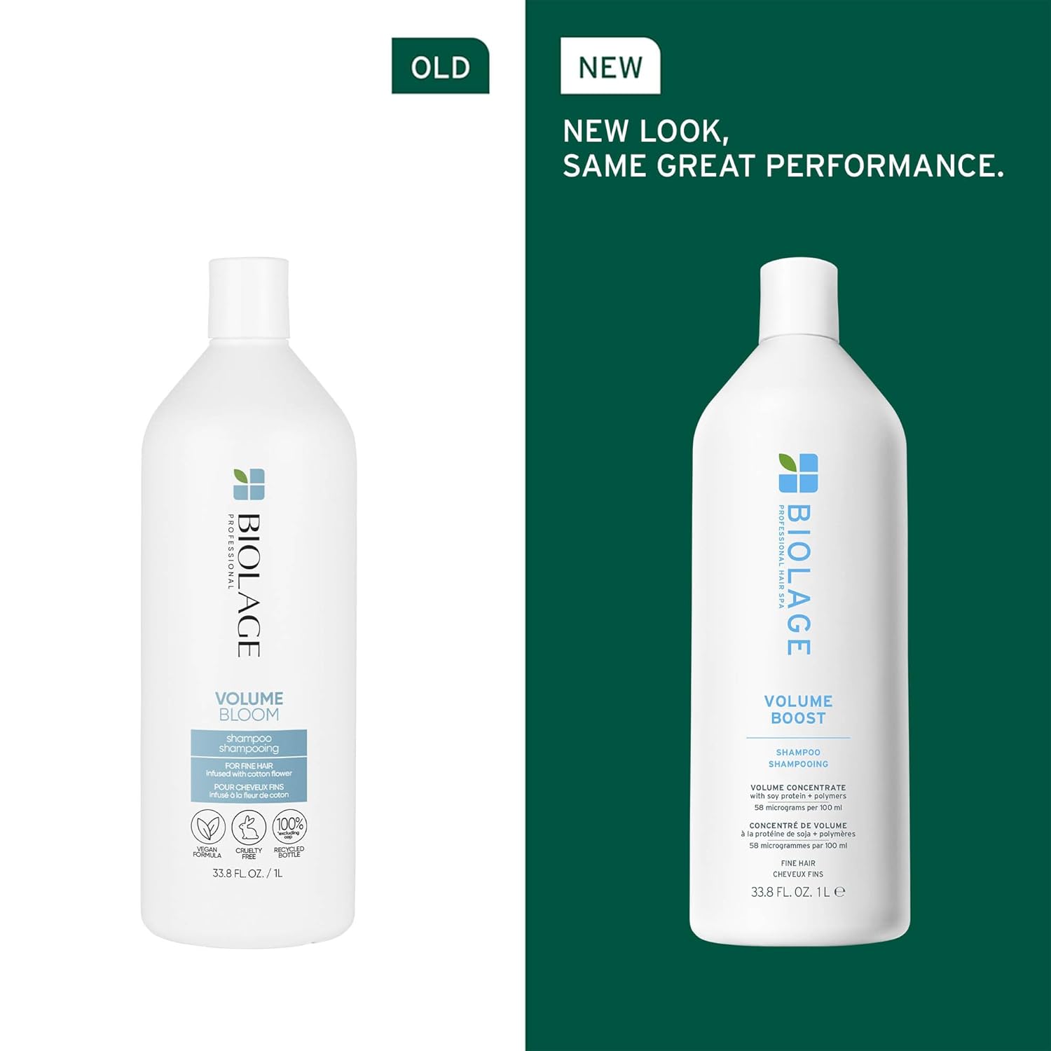 Biolage VolumeBoost Shampoo – Lightweight Volume for Fine Hair, Vegan, Paraben-Free