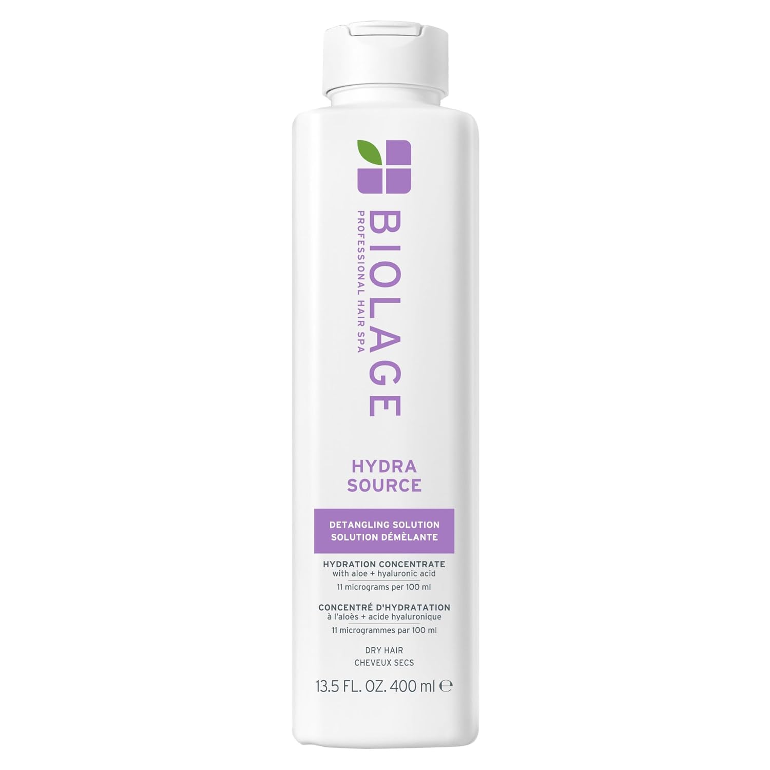 Biolage Hydra Source Shampoo & Detangling Solution Duo for Dry Hair, Paraben-Free