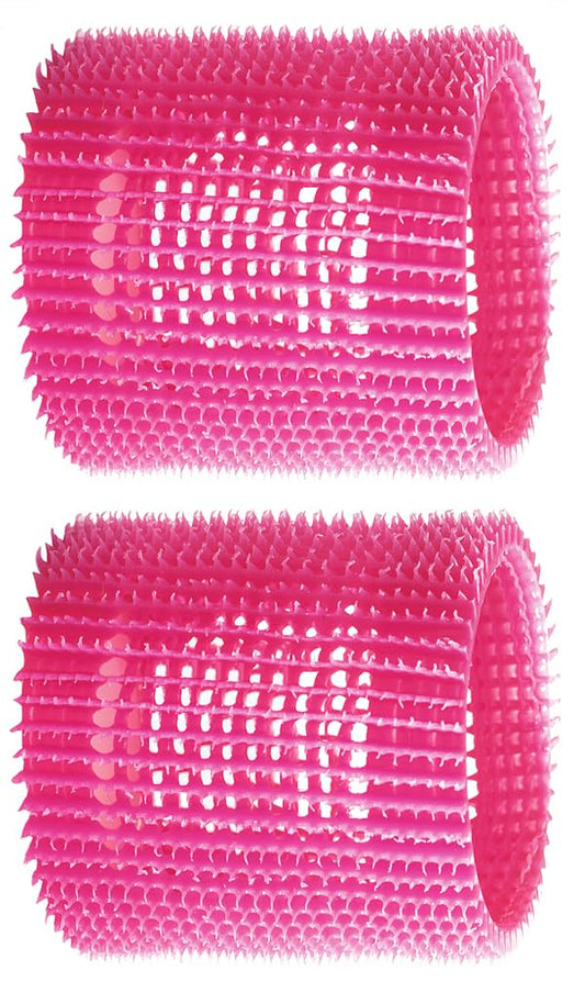 Jet Set EZ Grip 2 1/2 in pink self-gripping curlers 15116 — the pair