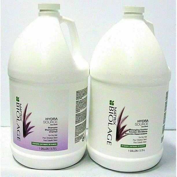 Biolage Hydra Source Shampoo & Detangling Solution Duo for Dry Hair, Paraben-Free