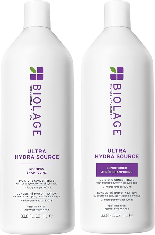 Biolage Ultra HydraSource Shampoo & Conditioner for Very Dry Hair, Paraben & Silicone-Free, Vegan