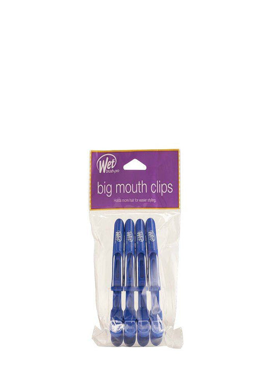 Wetbrush Pro Styling Clips — royal blue big mouth clips, 4-pack, front of pack