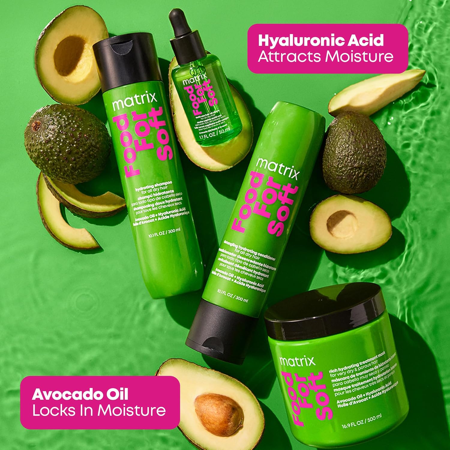 Matrix Food For Soft Shampoo & Conditioner Duo – Hydrating Vegan Care for Dry, Brittle & Color-Treated Hair
