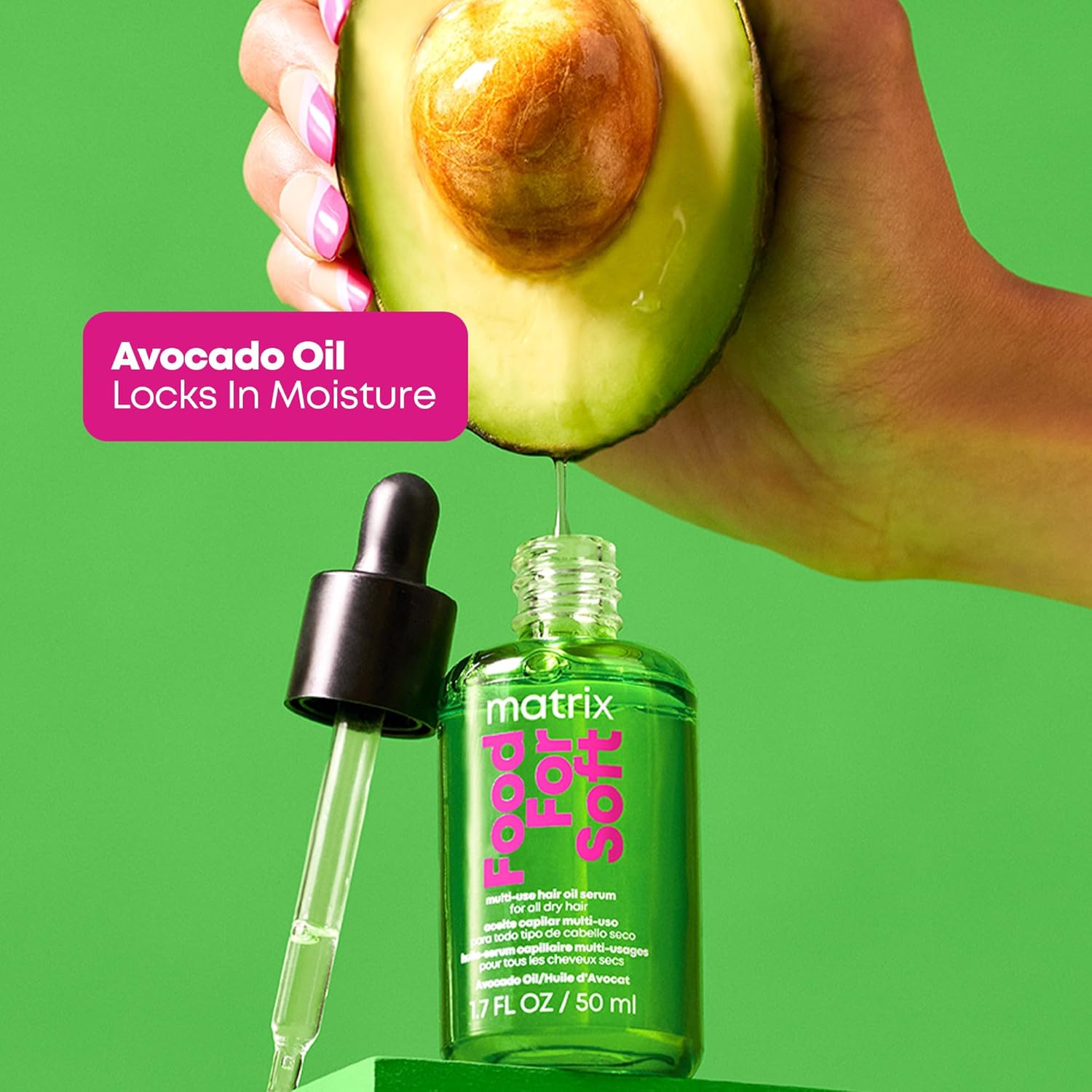 Matrix Food For Soft Multi-Use Hair Oil Serum – Lightweight Hydration & Heat Protection for Dry Hair