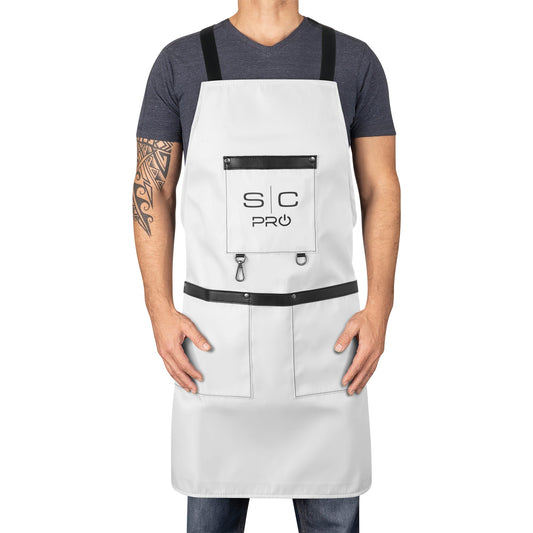 StyleCraft Studio Waterproof Barber & Salon Apron – Black Camo