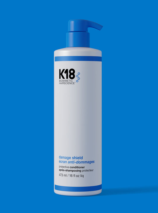 K18 Damage Shield Protective Conditioner — 473 ml jumbo pump bottle, front label