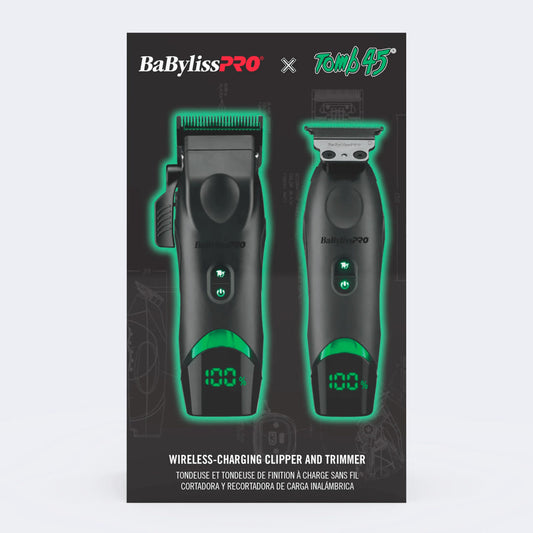BaBylissPRO x Tomb45 Wireless-Charging Clipper & Trimmer Set – Limited Edition