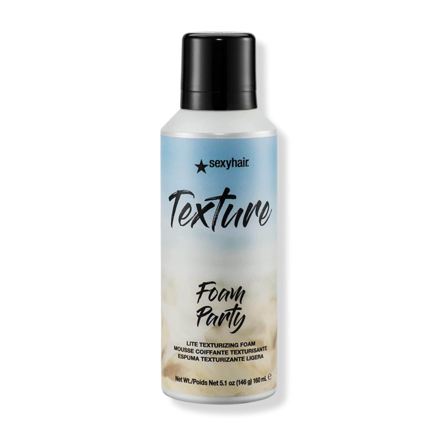SexyHair Foam Party Lite Texturizing Foam Spray for Beachy Texture 160 ml