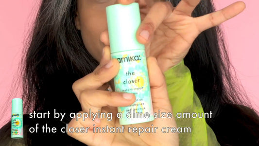 Amika The Closer Instant Split-End Hair Repair Cream 50ml – Seal, Smooth & Strengthen in One Step | Amika | ProHair.ca