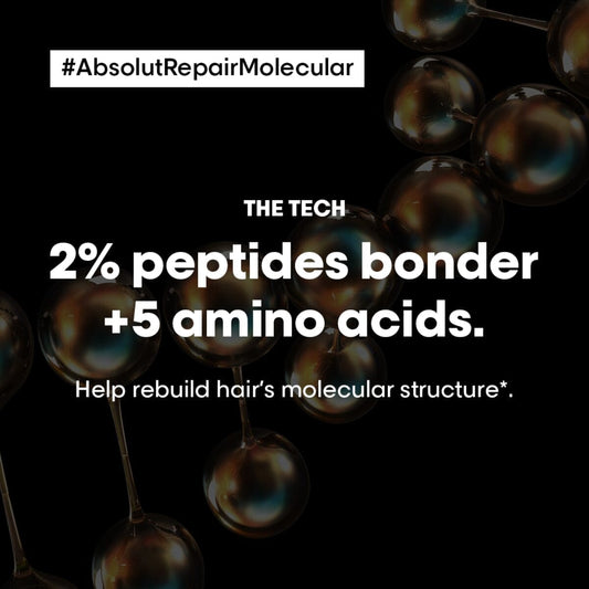 L’Oréal Professionnel Absolut Repair Molecular Duo – Shampoo & Rinse-Off Serum for Deep Hair Repair