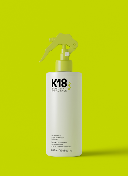 K18 PRO Pre-Service Molecular Repair Mist — 300 ml trigger-spray bottle, front label