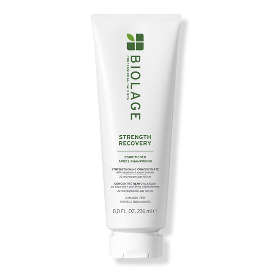 Biolage Strength Recovery Conditioner 236 ml — current-generation tube, front label, plain white background