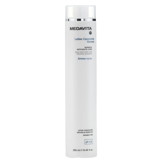 Medavita Male Anti-Hair Loss Treating Shampoo — 250 ml bottle front, plain white background
