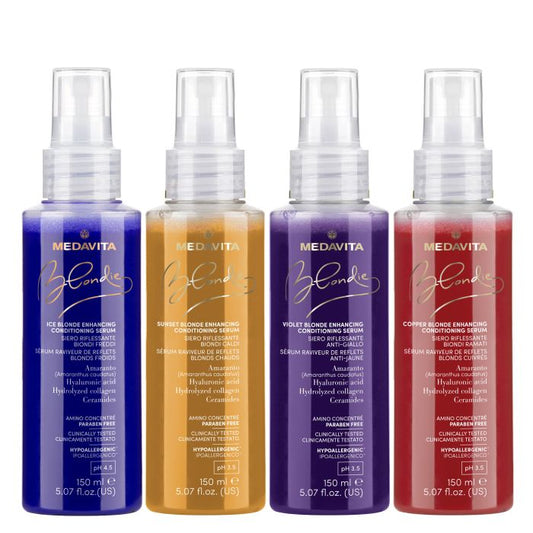 Medavita Blondie Copper Blonde Enhancing Conditioning Serum – Tone Care for Blonde Hair 150ml