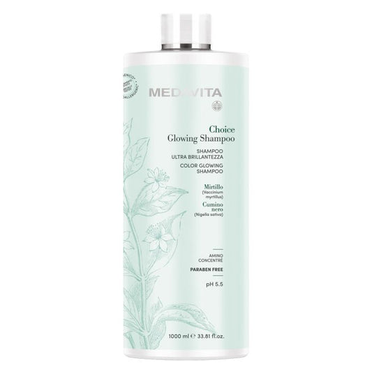 Medavita Choice Glowing Shampoo – Nourishing Hydration 1000ml