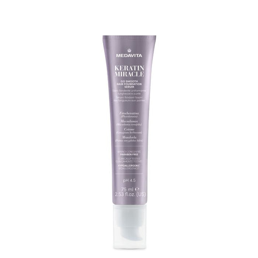 Medavita Keratin Miracle Go Smooth Hair Foundation Serum – Smoothing Anti-Frizz Care 75ml
