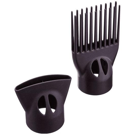 Concentrator and styling pik attachments included with the Hot Tools SuperLite turbo ionic dryer