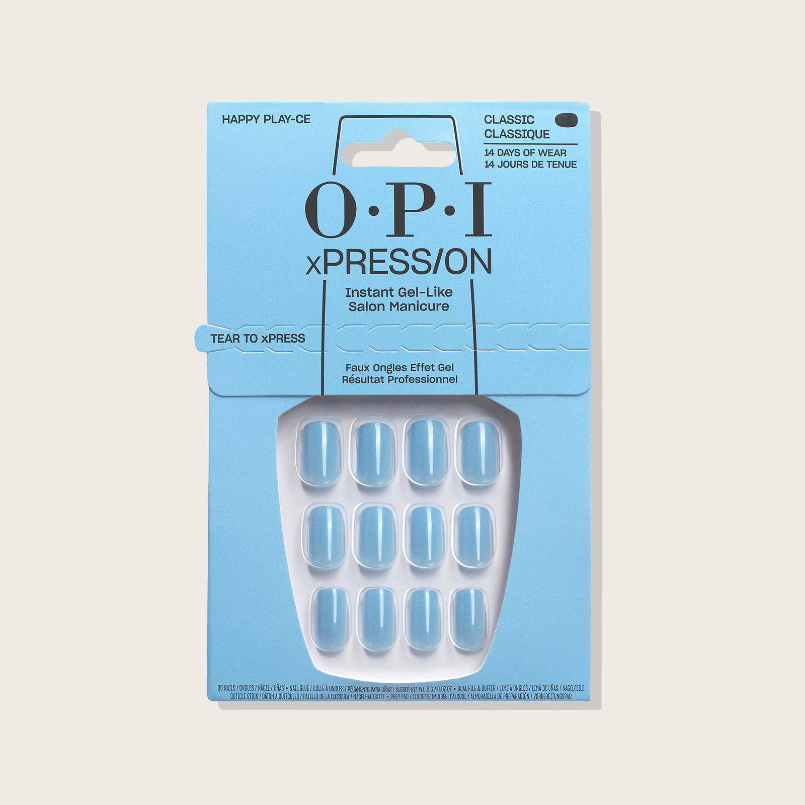 OPI xPRESS/ON Reusable Press-On Nail Happy Play-ce AN043S