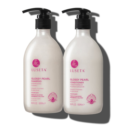 Luseta Beauty Glossy Pearl Shampoo & Conditioner Duo — product photograph