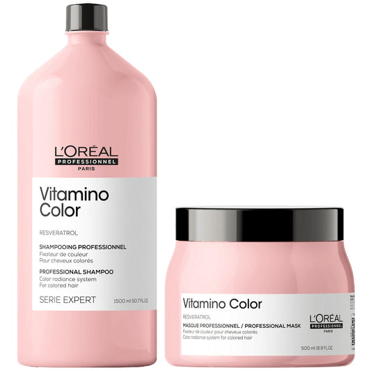 L'Oréal Professionnel Vitamino Color Duo – Shampoo 1500ml + Mask 500ml Color Protection