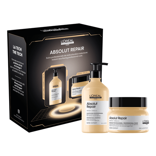 L'Oréal Professionnel Série Expert Absolut Repair Holiday Gift Set – Shampoo 500ml & Mask 250ml