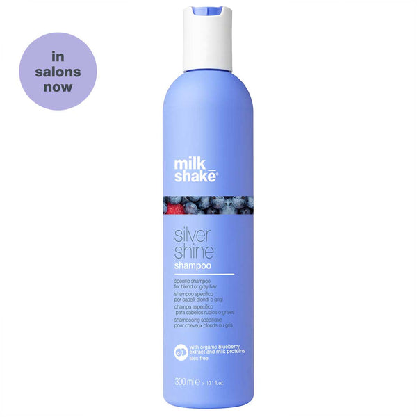 milk_shake Silver Shine Shampoo – Violet Anti-Yellow Brightening for Blonde, Grey & White Hair