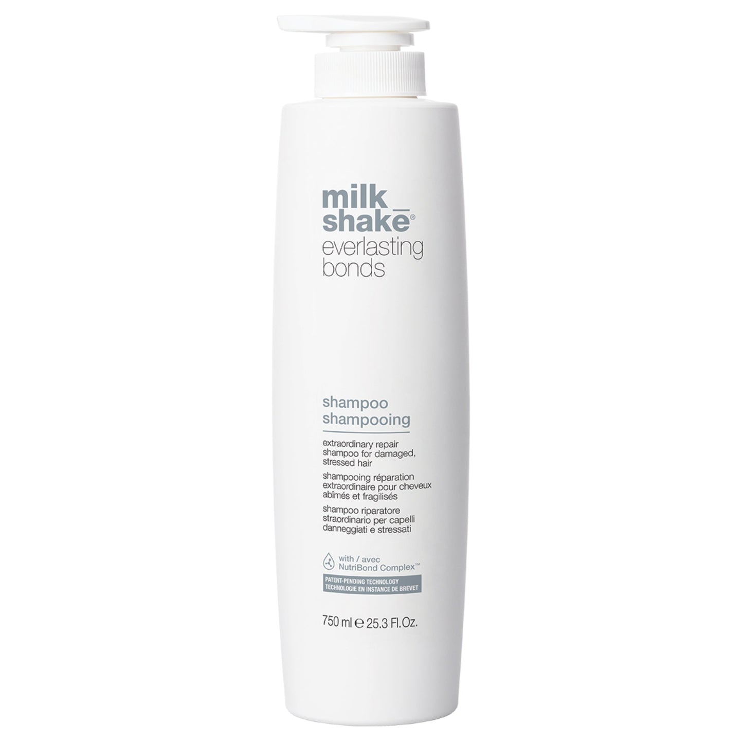 milk_shake Everlasting Bonds Repair Shampoo — 750 ml brand packshot, plain background