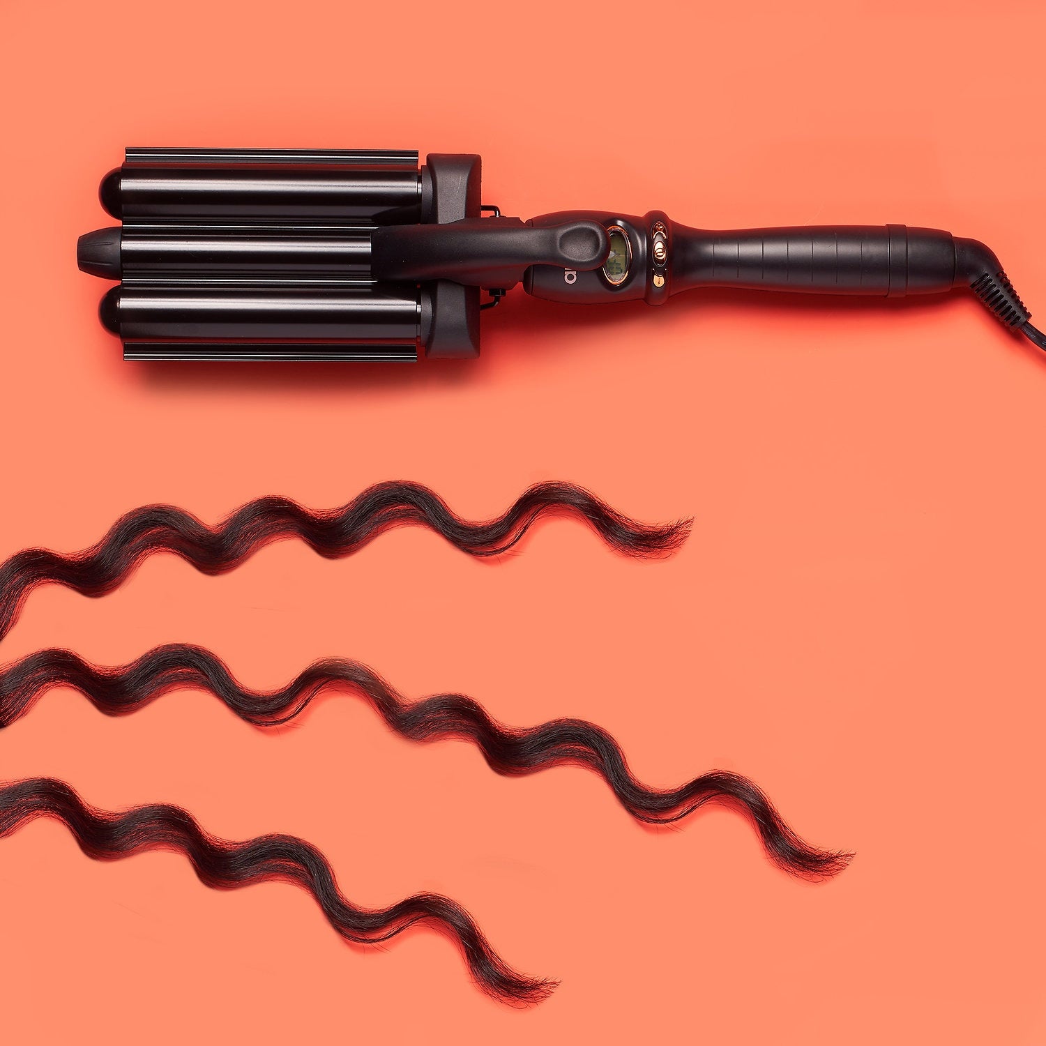 Amika High Tide Deep Waver – Tourmaline Ceramic Triple-Barrel Hair Tool