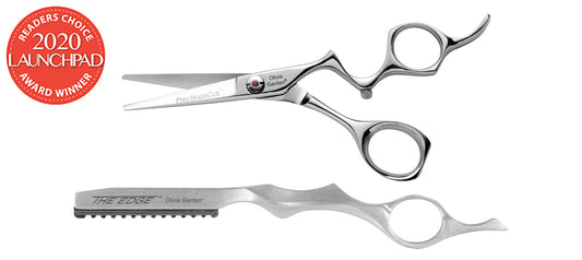 Olivia Garden PrecisionCut Shear & Thinner Case Deal — 5" / Right-handed, plain white background