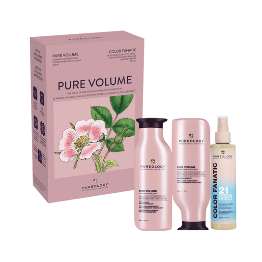 Pure Volume Holiday Trio - gift carton with Pure Volume Shampoo 266 ml, Pure Volume Conditioner 266 ml and Color Fanatic 21-in-1 Leave-In Spray 200 ml