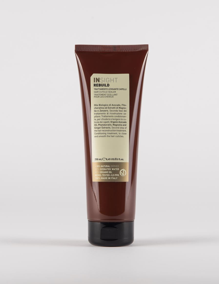 Insight Rebuild Hair Cuticle Sealer 250 ml — brown 250 ml tube with gold front label, official brand packshot