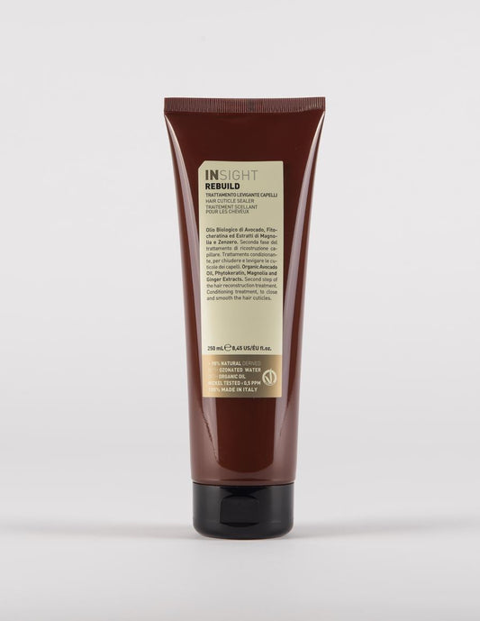 Insight Rebuild Hair Cuticle Sealer 250 ml — brown 250 ml tube with gold front label, official brand packshot