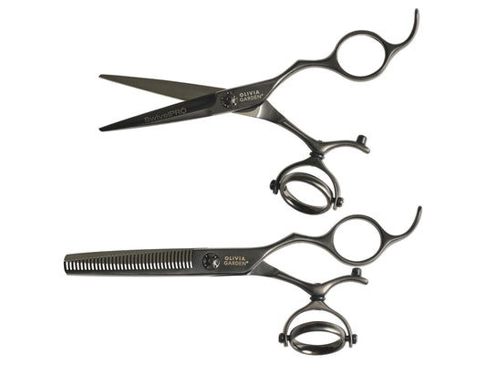 Olivia Garden SwivelPro Shear & Thinner Case Deal — 5.5", plain white background