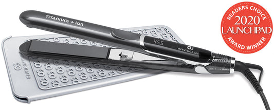 Olivia Garden Titanium + Ion Flat Iron — product on a plain white background