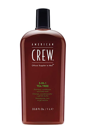 American Crew - 3in1 Tea Tree Shampoo, Conditioner, Body Wash - 1L - by American Crew |ProCare Outlet|