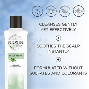 Nioxin Professional - Scalp Relief - Kit for Sensitive, Dry and Itchy Scalp |200 ml | - by Nioxin Professional |ProCare Outlet|